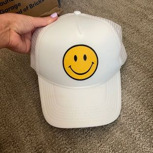 smiley trucker hat